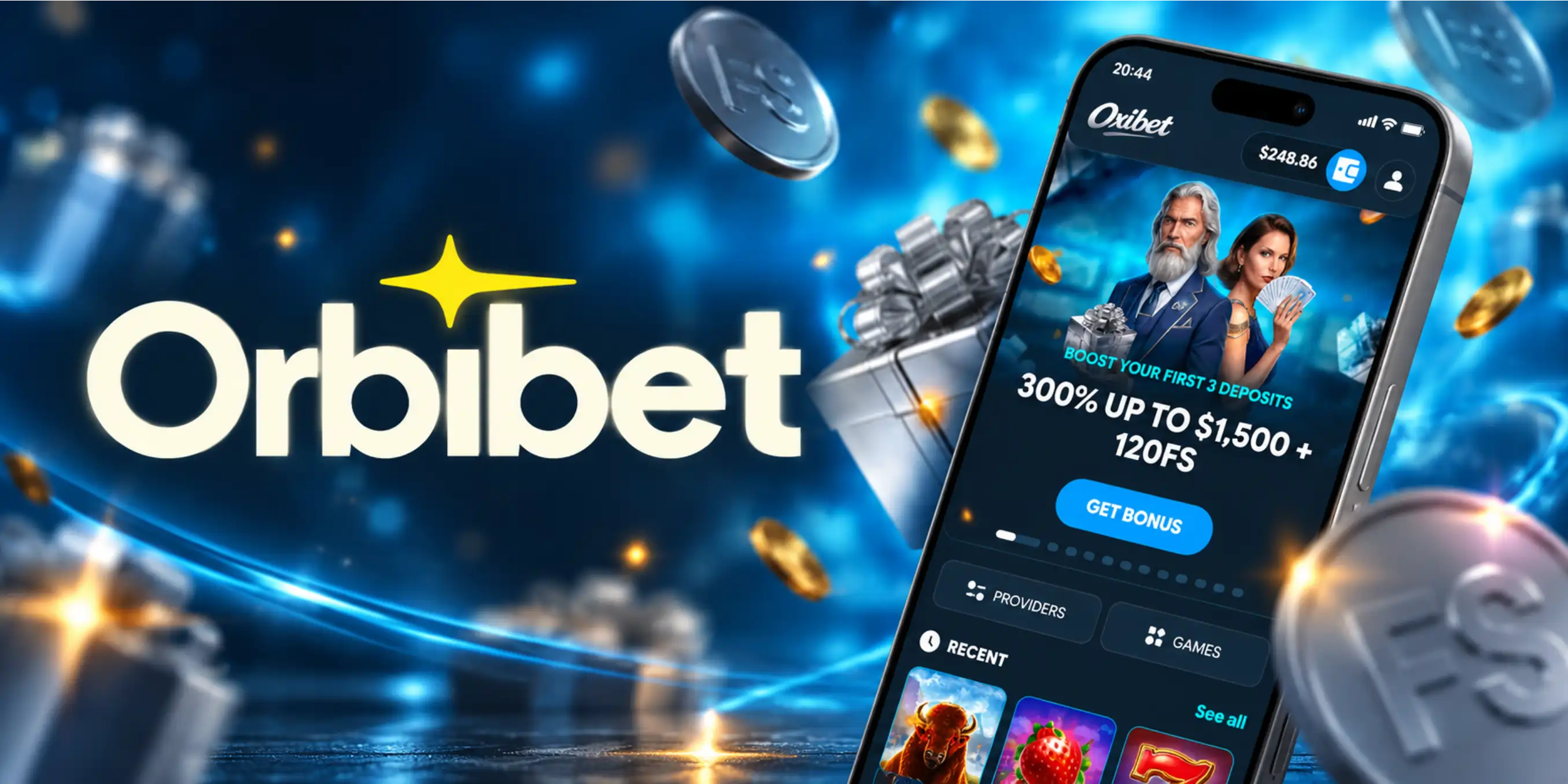 Orbibet Casino App Screenshot